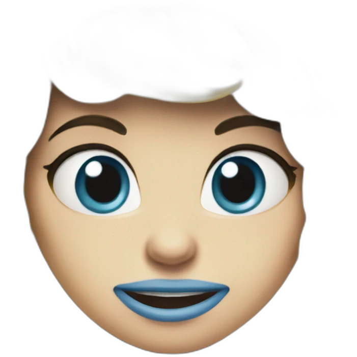 Angry smurfette emoji