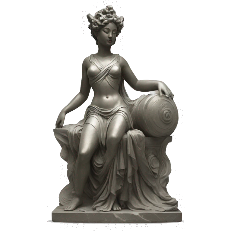 Antique sculpture of goddess Nika in full body  emoji