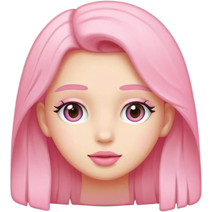 Soft pembe tarzında pembe pastel renginde ifadeler emoji