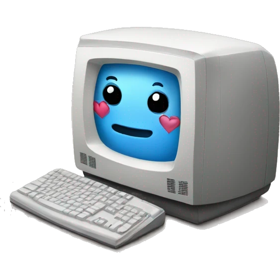 computer in love emoji