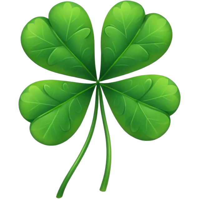 Five leaf clover emoji