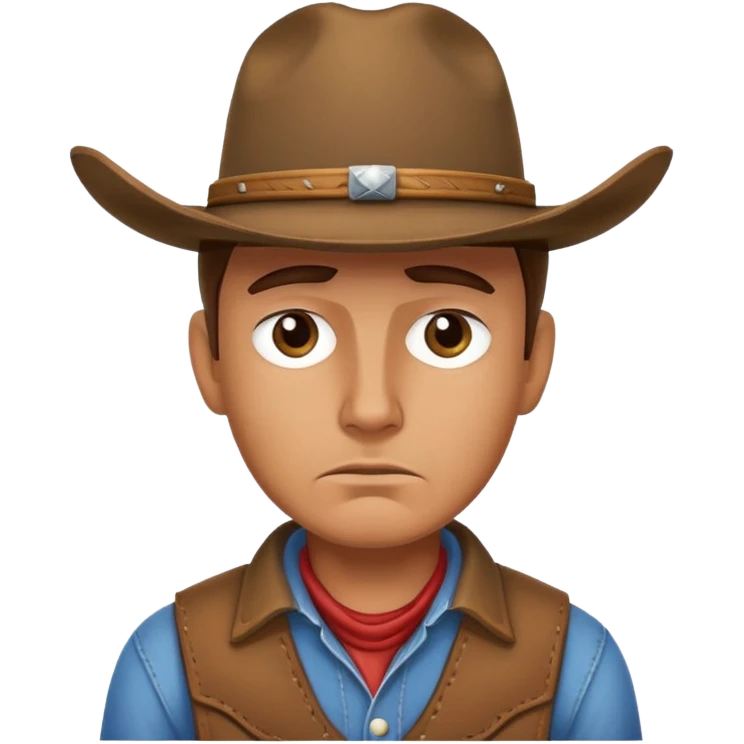 Sad cowboy emoji emoji