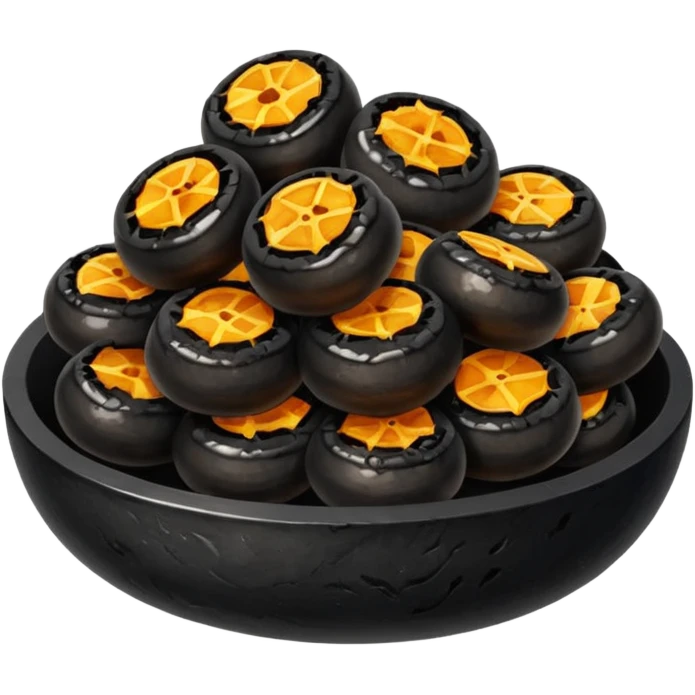 black food emoji