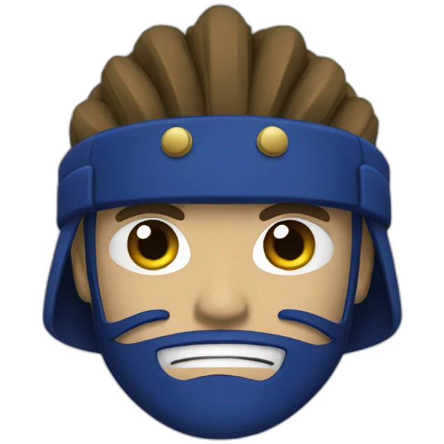 samurai-blue emoji