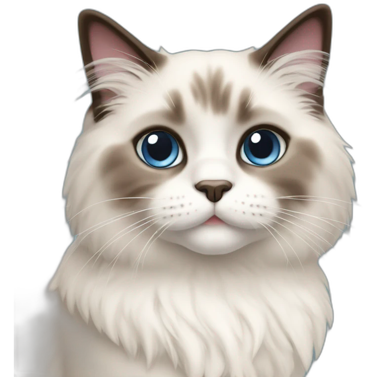 cute ragdoll cat emoji