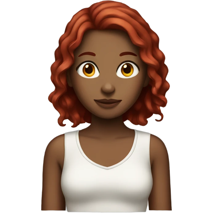 girl with dark red hair emoji