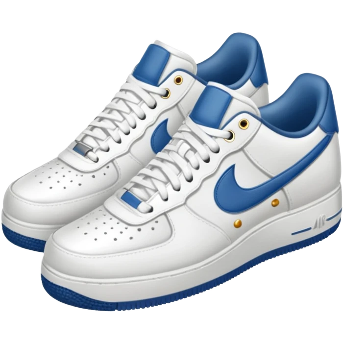 make a genmoji for a pair of white air force shoes emoji