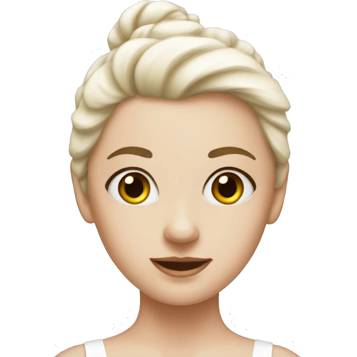white ballerina  emoji