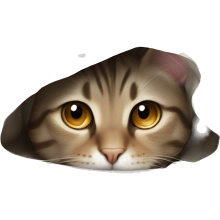 cat siames tabby point  under the sheets emoji