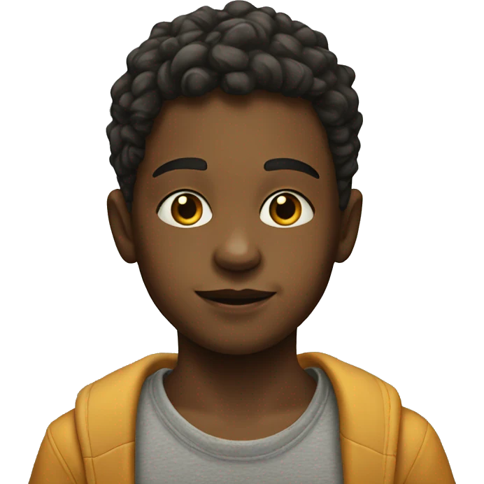 realistic portrait of a boy emoji
