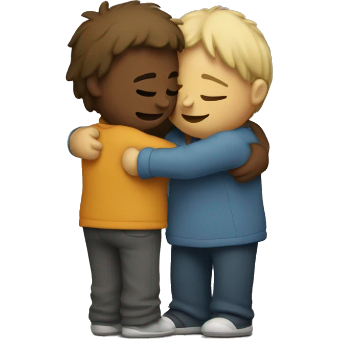 two person hug each other emoji