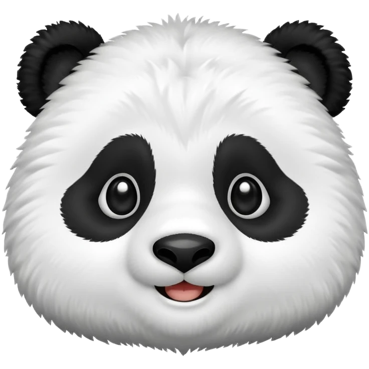 A cute panda emoji smiling emoji