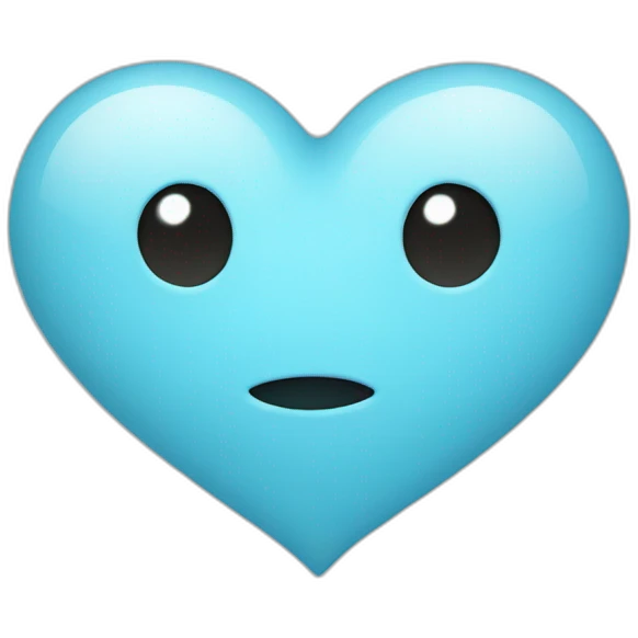 Light blue heart emoji