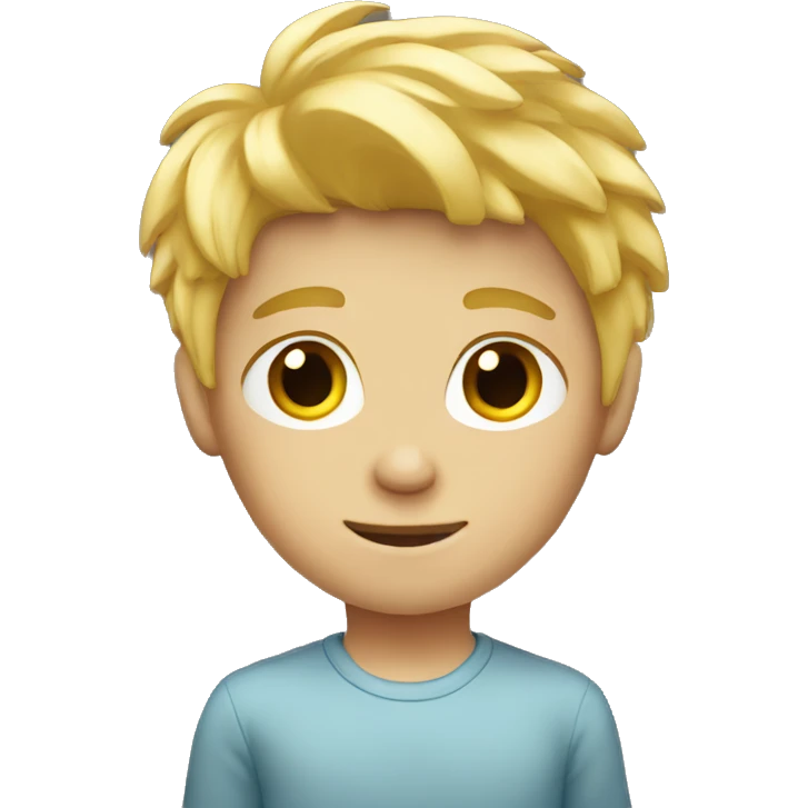 blond haired boy emoji