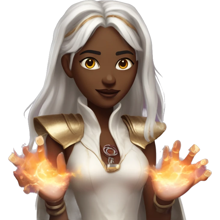 "Technomancy is the use of magic or mystical powers to control and manipulate technology” + "It's kind of like cyberpunk magic or how in some games, characters hack into systems using magic." 🖥️⚡🧙‍♂️ Make a ancient vampire technomancy goddess emoji