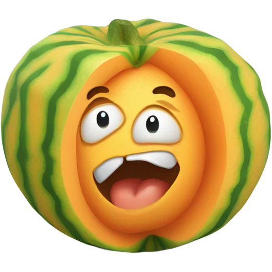 Twisted cantaloupe  emoji