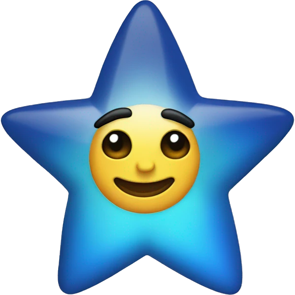 Estrella azul emoji