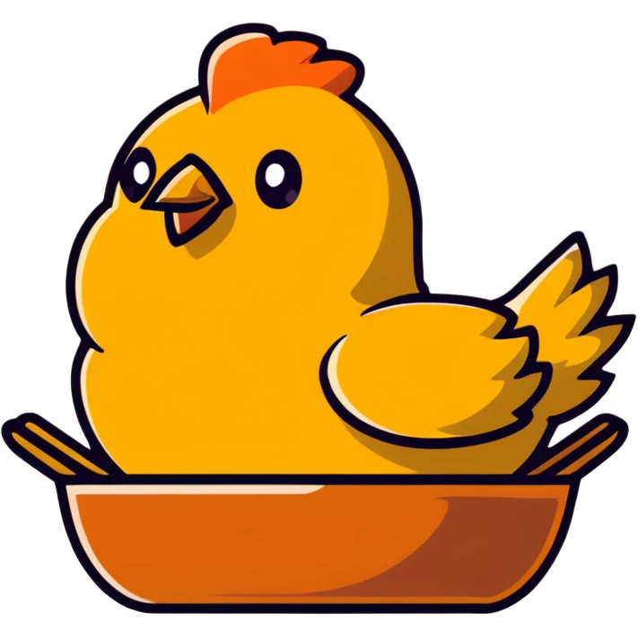 roasted chicken inspired by Minecraft emoji