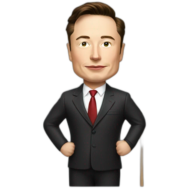 Elon musk president with flag emoji