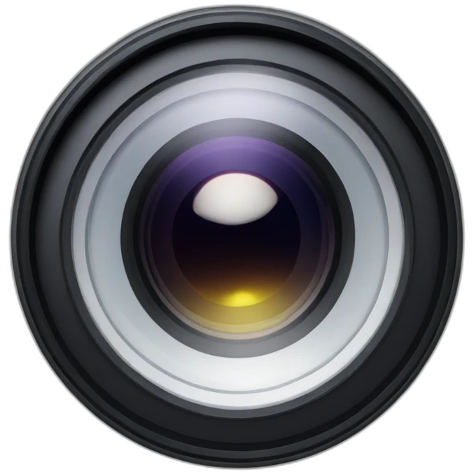 camera lens emoji