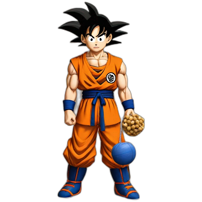goku holding nuts emoji