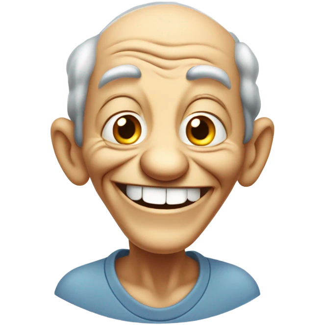 Old naughty grinding teeth smiley emoji