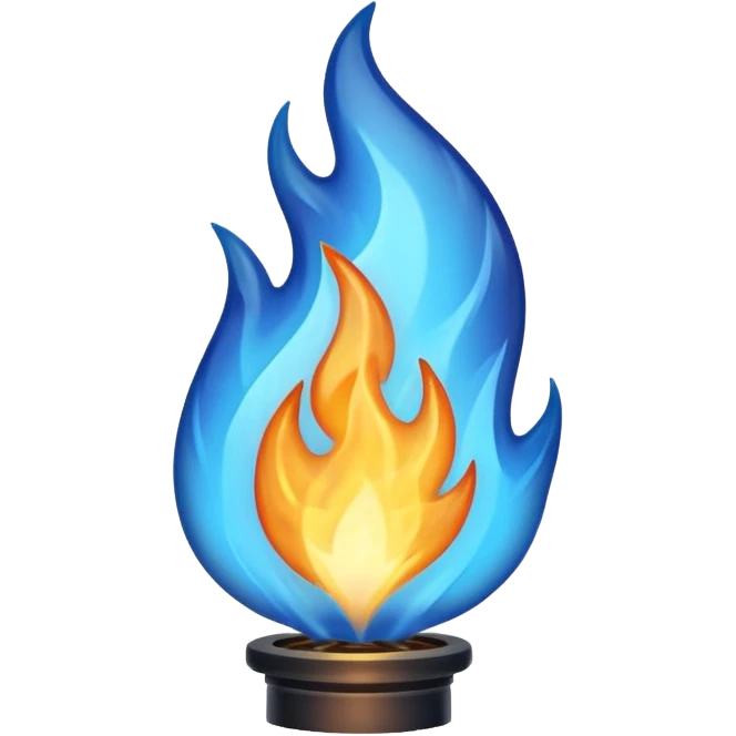 A blue version of 🐦‍🔥 emoji