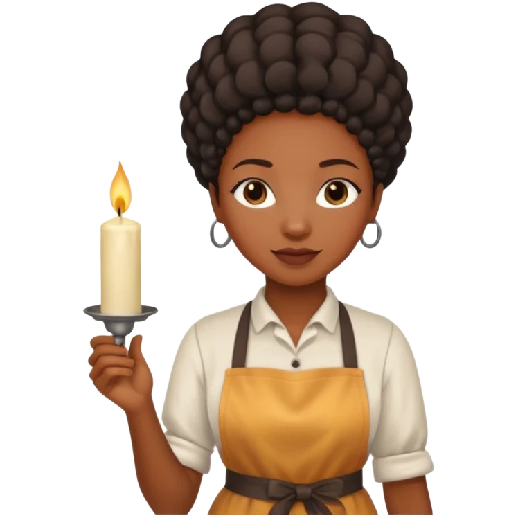 Candle Maker black woman emoji