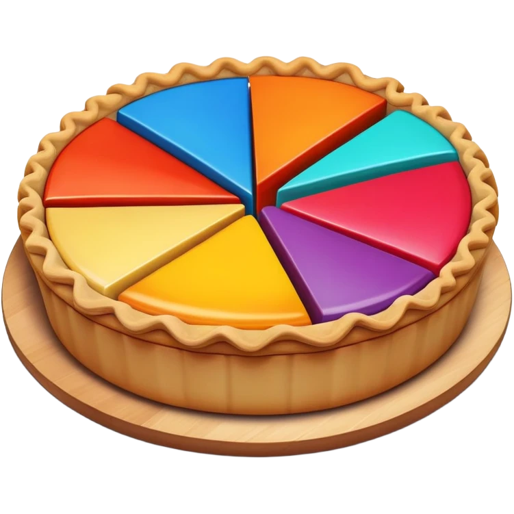 colorful pie chart emoji