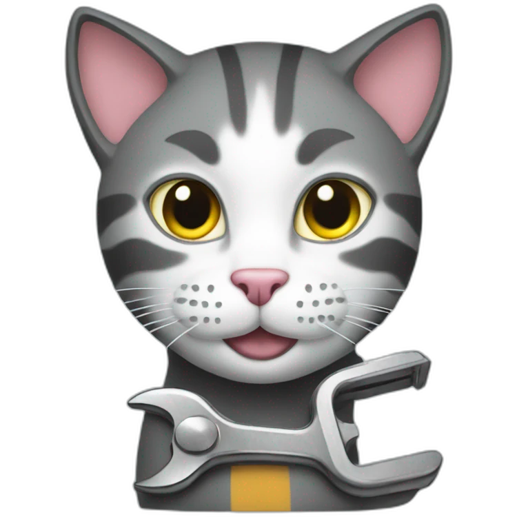 cat with wrench emoji
