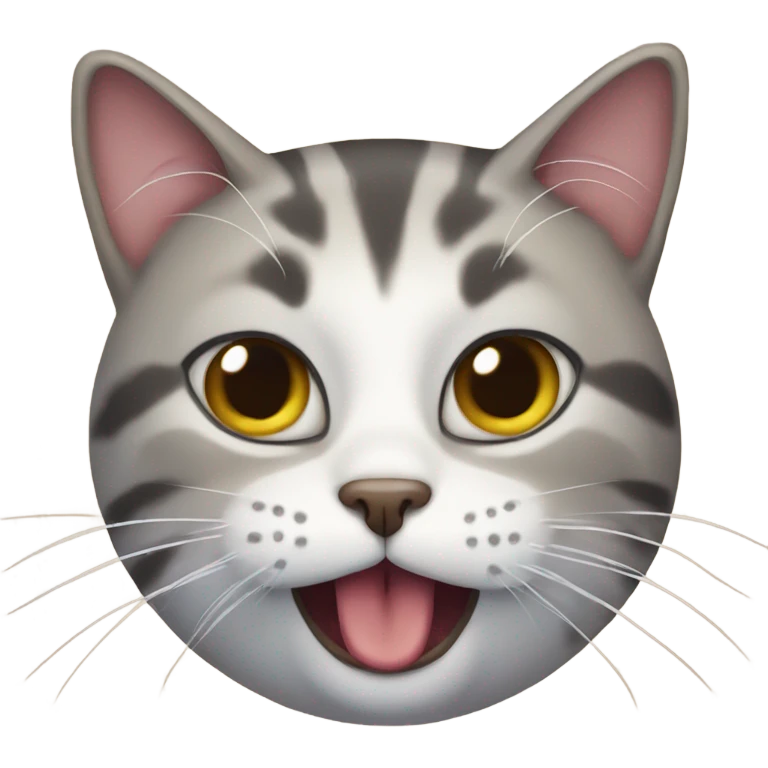 cat with saliva emoji