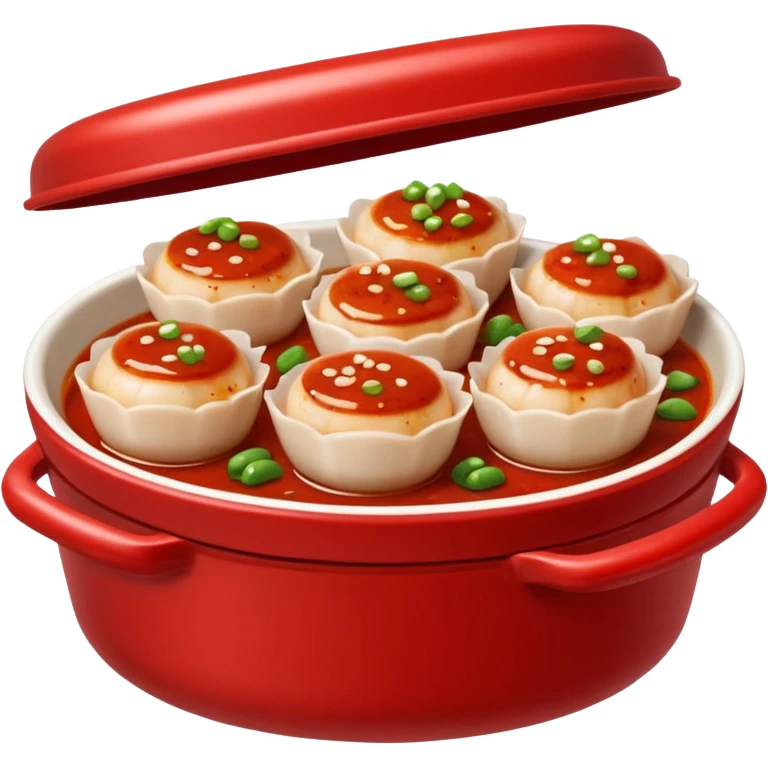 Scallops in spicy sauce takeout Chinese dish emoji