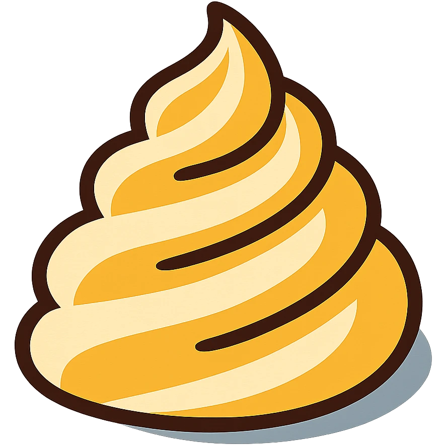 whipped cream swirl emoji