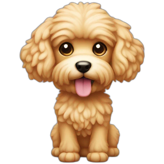 Caniche toy apricot emoji