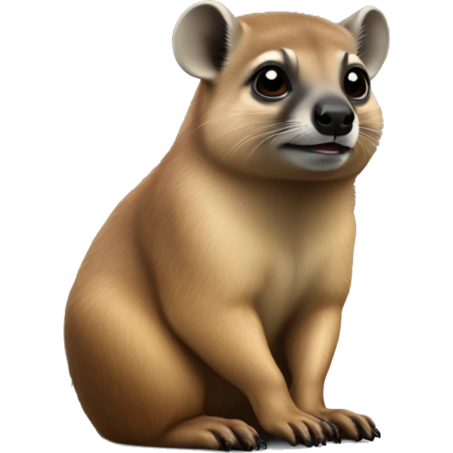 Hyrax sitting  emoji