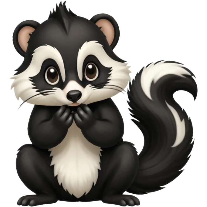 SKUNK HOLDING HIS NOSE emoji