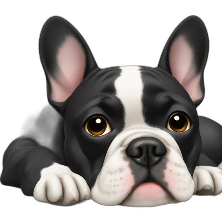 Black French Bulldog emoji