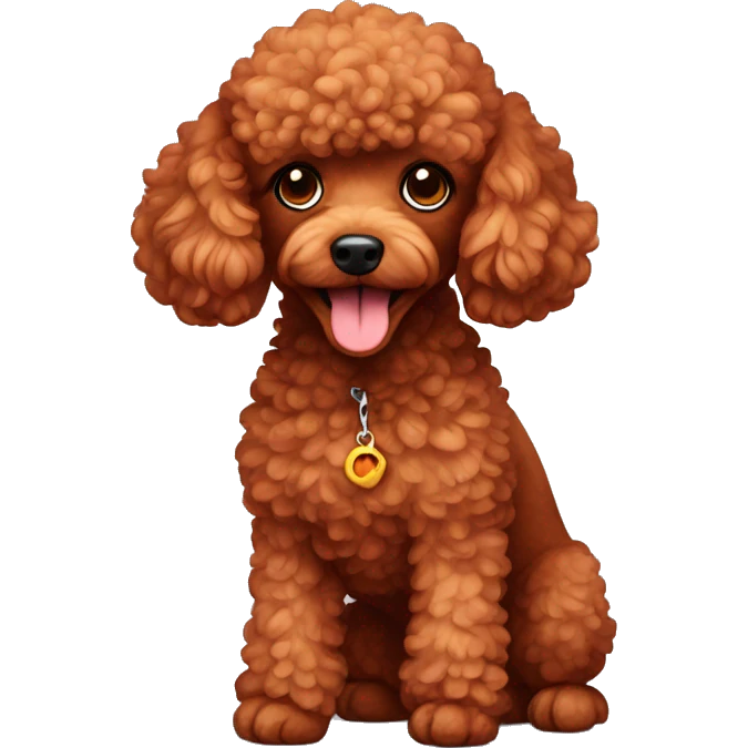 Red toypoodle emoji