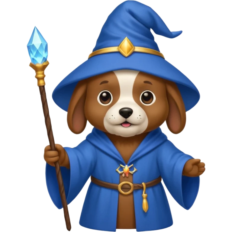 Dog wizard emoji