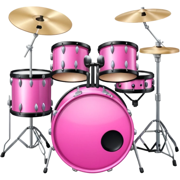 pink drum set  emoji