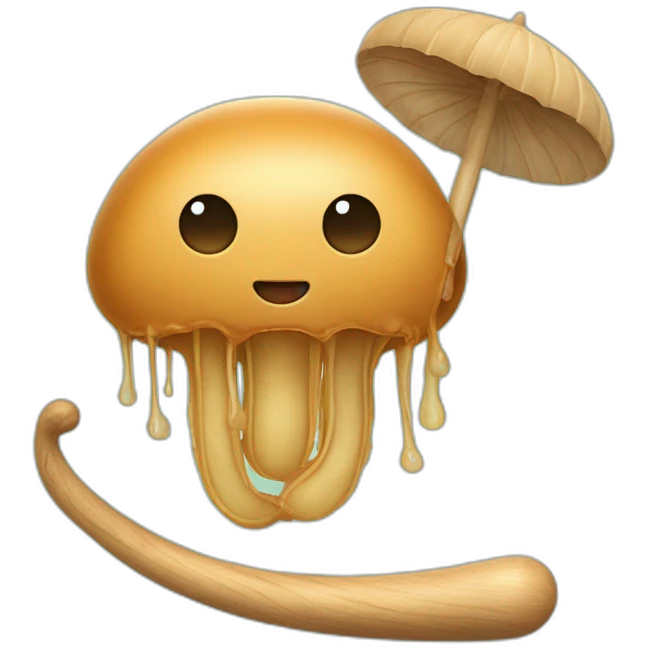 Peanut butter baby jellyfish with a wooden bat emoji