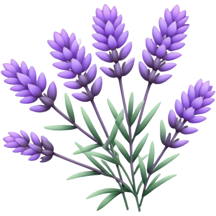 Light pink pastel purple gradients lavender flowers emoji