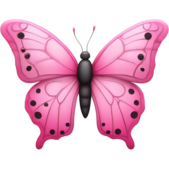 Pink butterfly  emoji