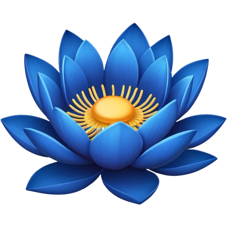 Blue lotus emoji