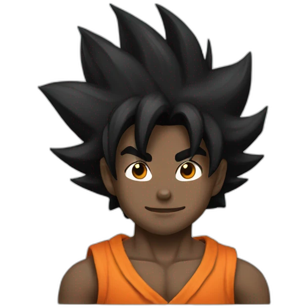 Black goku emoji