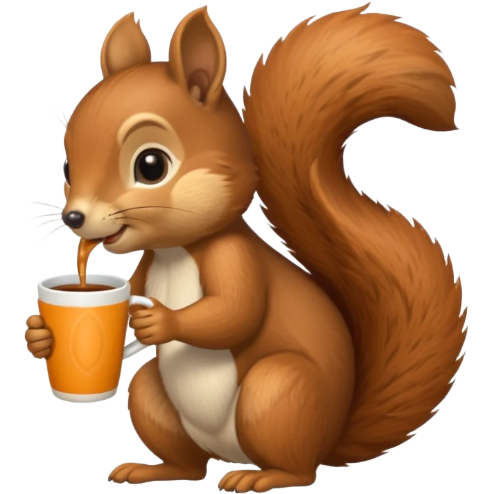 Ardilla tomando 🧉  emoji