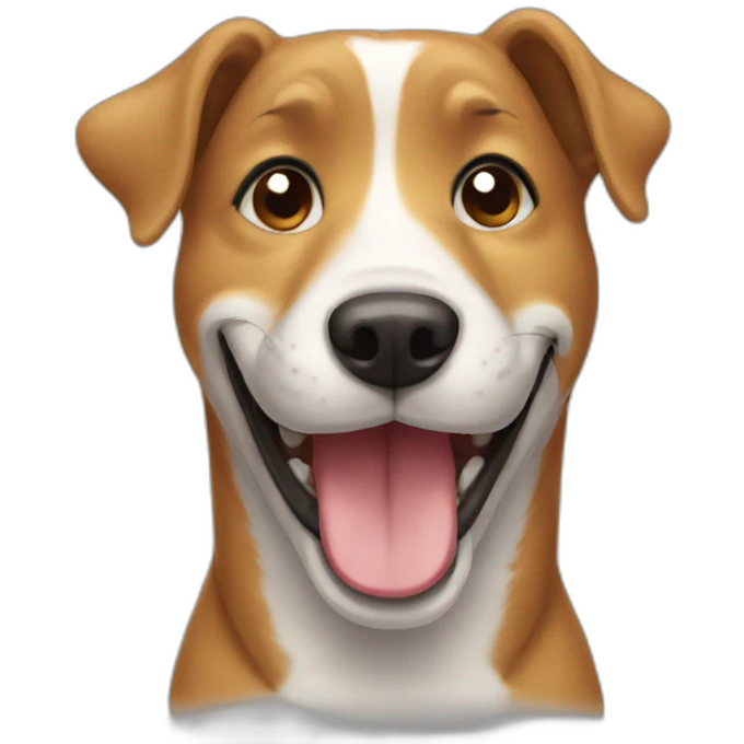 dog smiling emoji