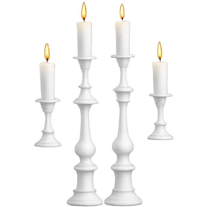 Stack white candlesticks emoji