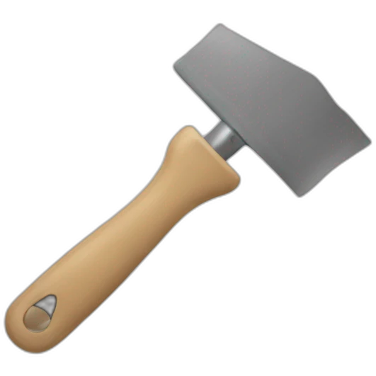 scraper tool in cat hands emoji