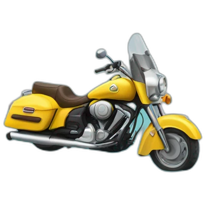 Une moto dans une piscine emoji